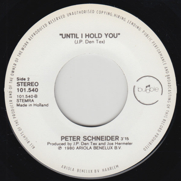Peter Schneider (4) : Black (7", Single)