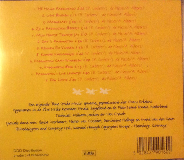 Frans Erkelens : 12 Liedjes Van Paddington (CD, Album)