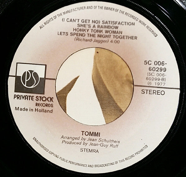 Tommi (6) : Disco Satisfaction (7", Single)