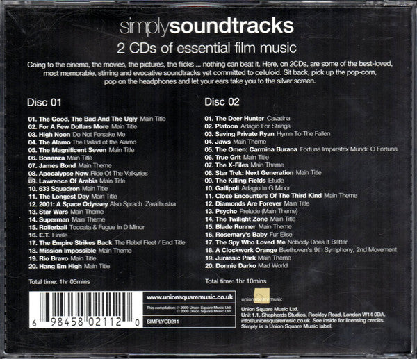 Various : Simply Soundtracks (2xCD, Comp)