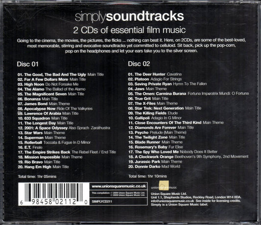Various : Simply Soundtracks (2xCD, Comp)