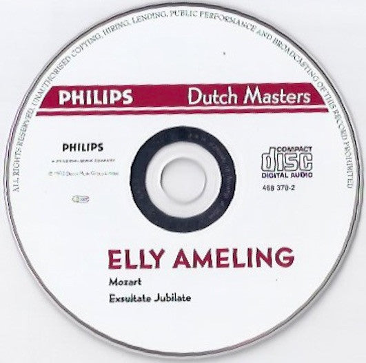 Elly Ameling, Wolfgang Amadeus Mozart : Exsultate Jubilate (CD, Album, RE)