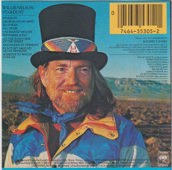 Willie Nelson : Stardust (CD, Album, RE)