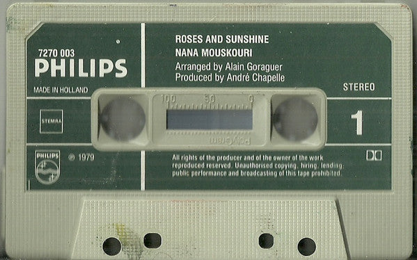 Nana Mouskouri : Roses & Sunshine (Cass)