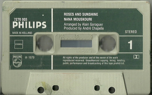 Nana Mouskouri : Roses & Sunshine (Cass)