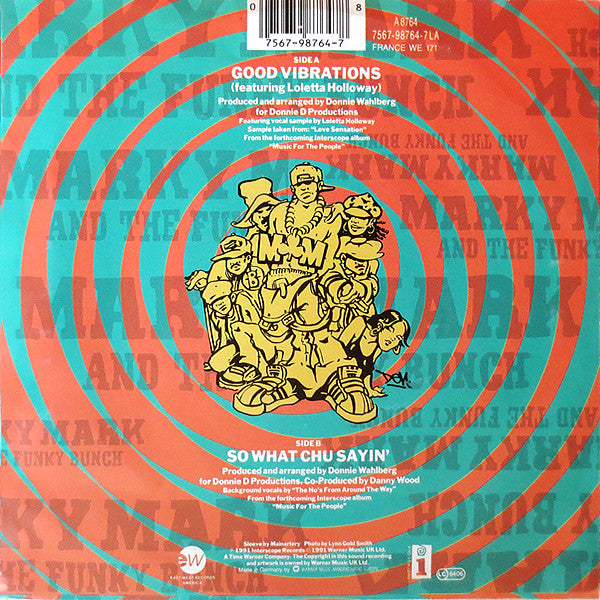 Marky Mark & The Funky Bunch Featuring Loleatta Holloway : Good Vibrations (7", Single)