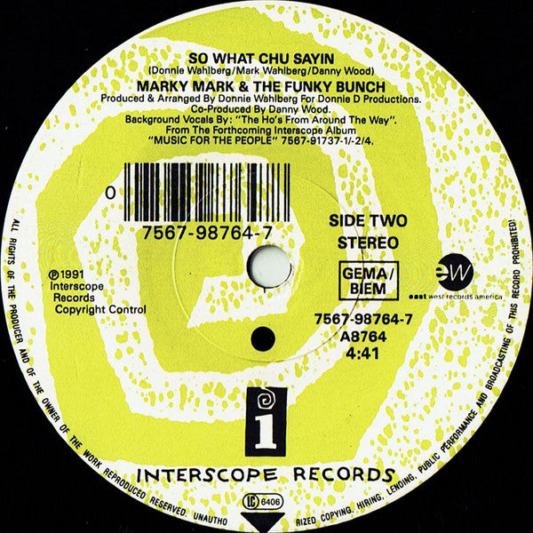 Marky Mark & The Funky Bunch Featuring Loleatta Holloway : Good Vibrations (7", Single)