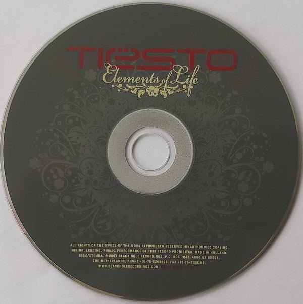 DJ Tiësto : Elements Of Life (CD, Album + CD, Ltd, Bon)
