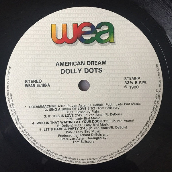 Dolly Dots : American Dream (LP, Album, RE)