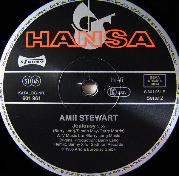 Amii Stewart : Megamix (12", Maxi)