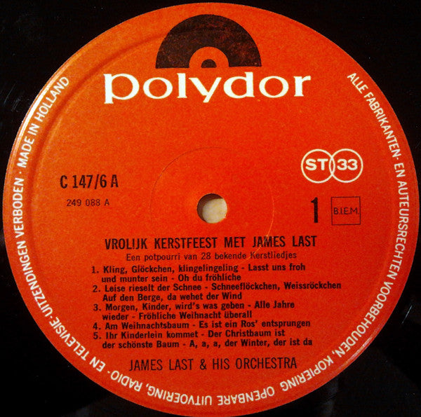 James Last : Vrolijk Kerstfeest Met James Last (LP, Album, Club, RE)