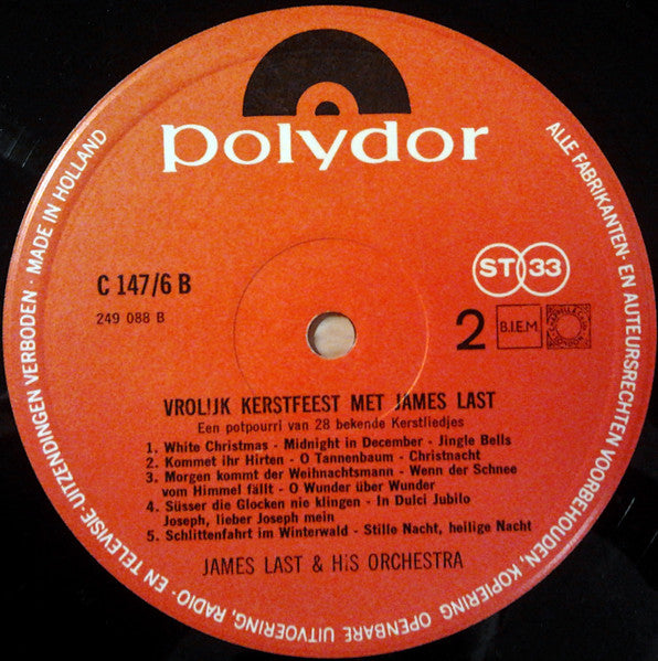 James Last : Vrolijk Kerstfeest Met James Last (LP, Album, Club, RE)