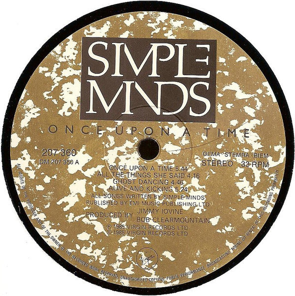 Simple Minds : Once Upon A Time (LP, Album)