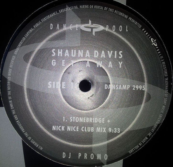 Shauna Davis : Get Away (12", Promo)