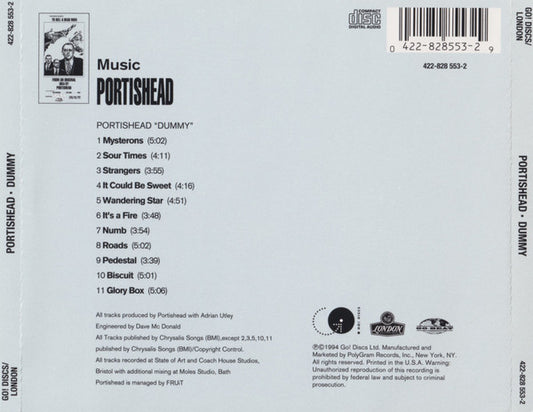 Portishead : Dummy (CD, Album, RE, UML)