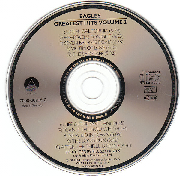 Eagles : Eagles Greatest Hits Volume 2 (CD, Comp, RE, RM)