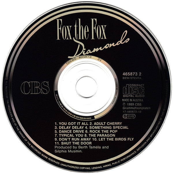 Fox The Fox : Diamonds (CD, Album)