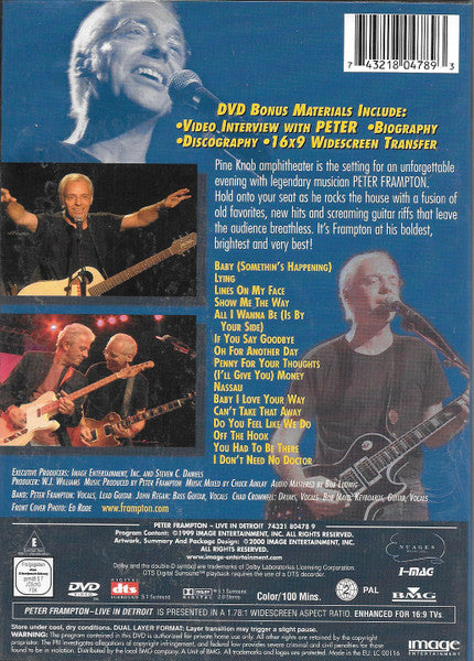 Peter Frampton : Live in Detroit (DVD-V, Multichannel, PAL)