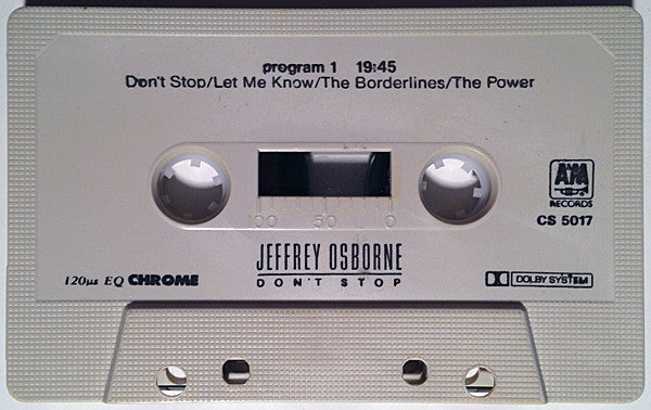 Jeffrey Osborne : Don't Stop (Cass, Album, Chr)