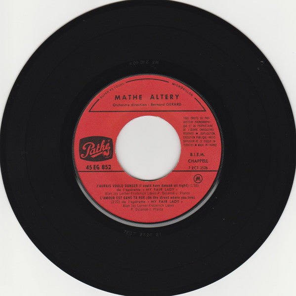 Mathé Altéry : My Fair Lady (7", EP)