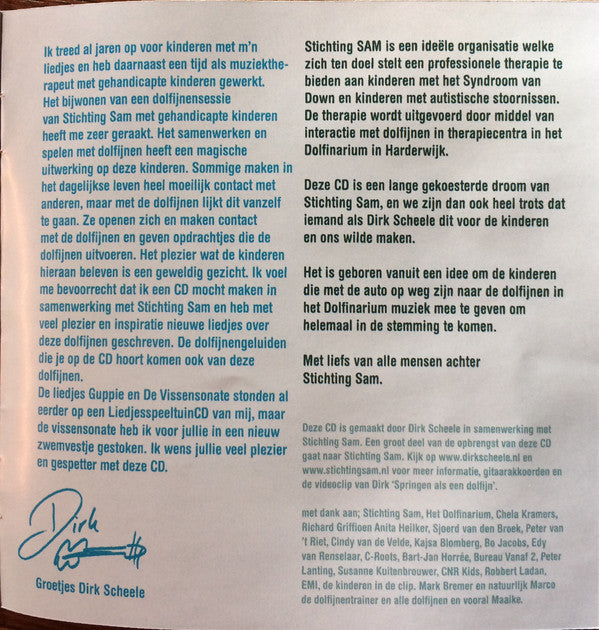 Dirk Scheele : Dolfijne Liedjes (CD, MiniAlbum)