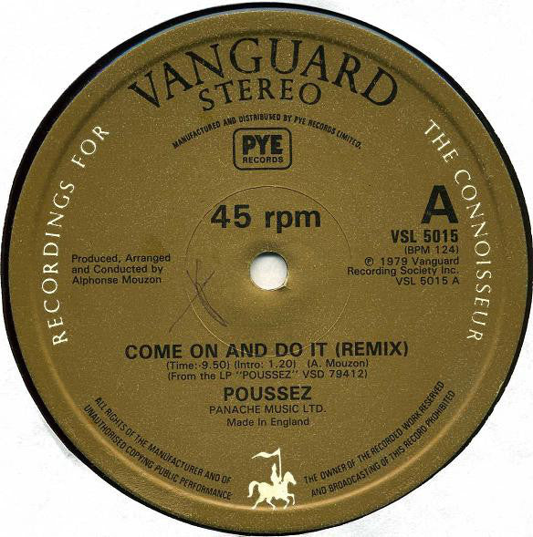 Poussez! : Come On And Do It (Remix) (12", Single)