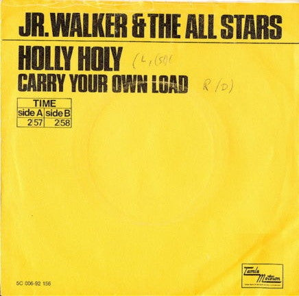 Junior Walker & The All Stars : Holly Holy (7", Yel)
