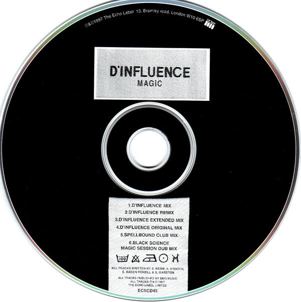 D'Influence : Magic (CD, Single)