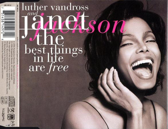 Luther Vandross And Janet Jackson : The Best Things In Life Are Free (CD, Maxi)