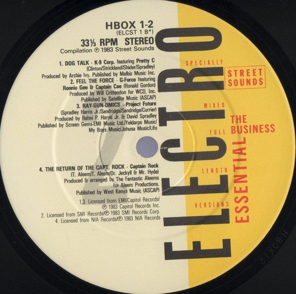 Various : Essential Electro | The Business (9xLP, Comp, Ltd, Mixed + Box)