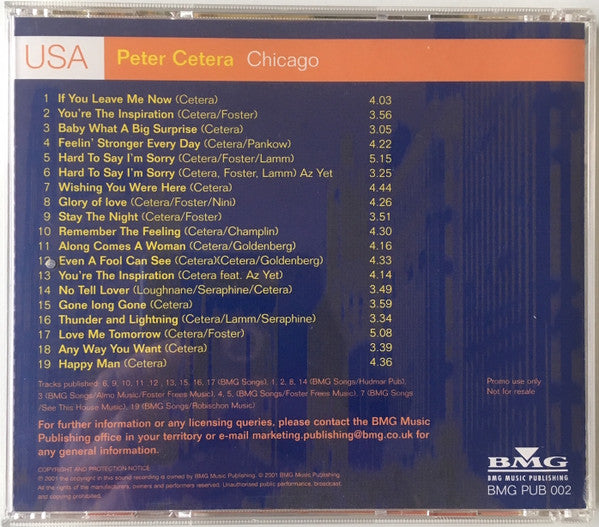 Peter Cetera : Chicago (CD, Comp, Promo, Smplr)