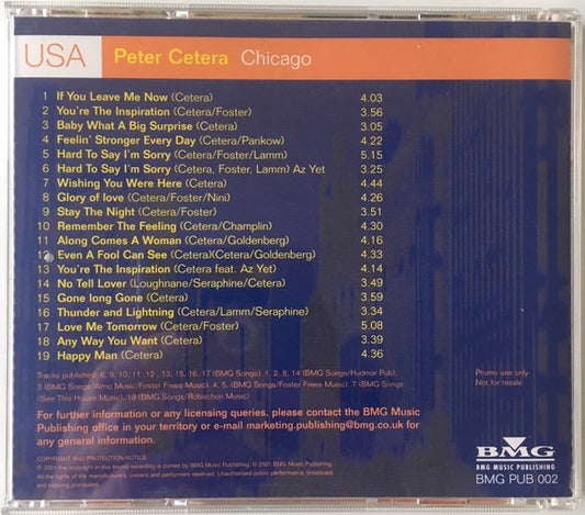 Peter Cetera : Chicago (CD, Comp, Promo, Smplr)