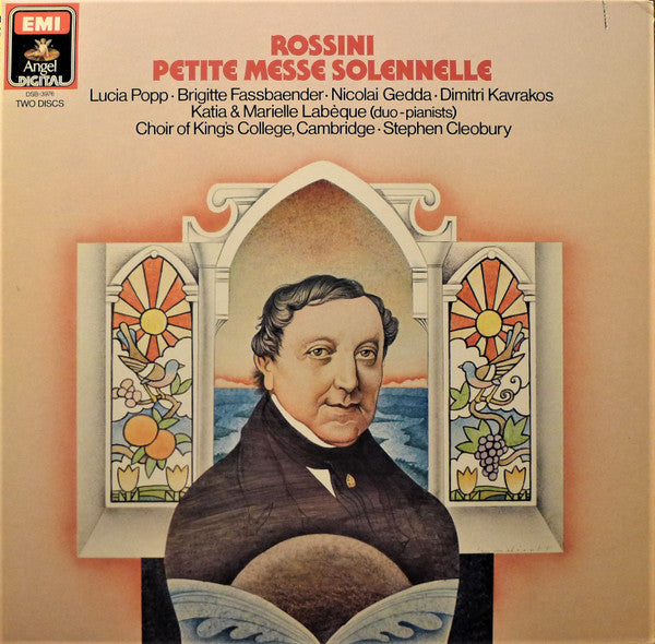 Gioacchino Rossini, Lucia Popp • Brigitte Fassbaender • Nicolai Gedda • Dimitri Kavrakos • Katia Et Marielle Labèque • The King's College Choir Of Cambridge • Stephen Cleobury : Petite Messe Solennelle (2xLP, Gat)