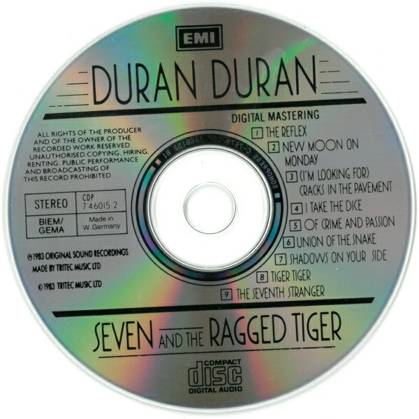Duran Duran : Seven And The Ragged Tiger (CD, Album, RE)