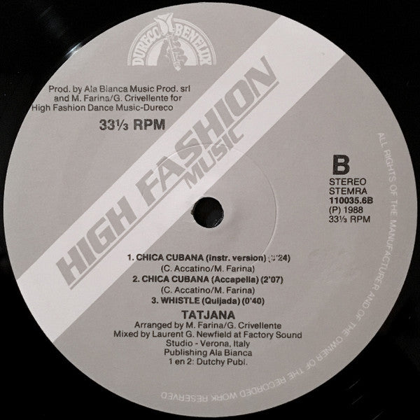 Tatjana : Chica Cubana (12")