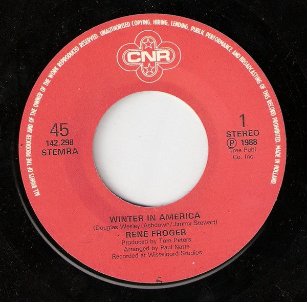 René Froger : Winter In America (7", Single)