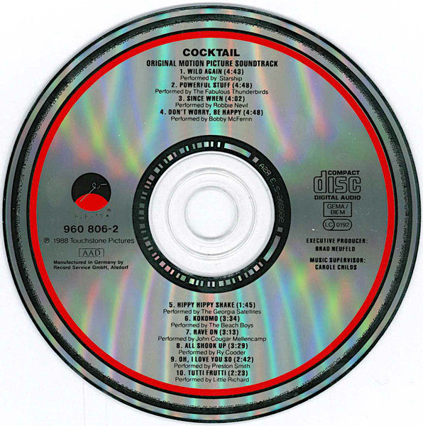 Various : Cocktail - Original Motion Picture Soundtrack (CD, Comp, RP)