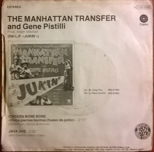 The Manhattan Transfer And Eugene Pistilli : Chicken Bone Bone (7")