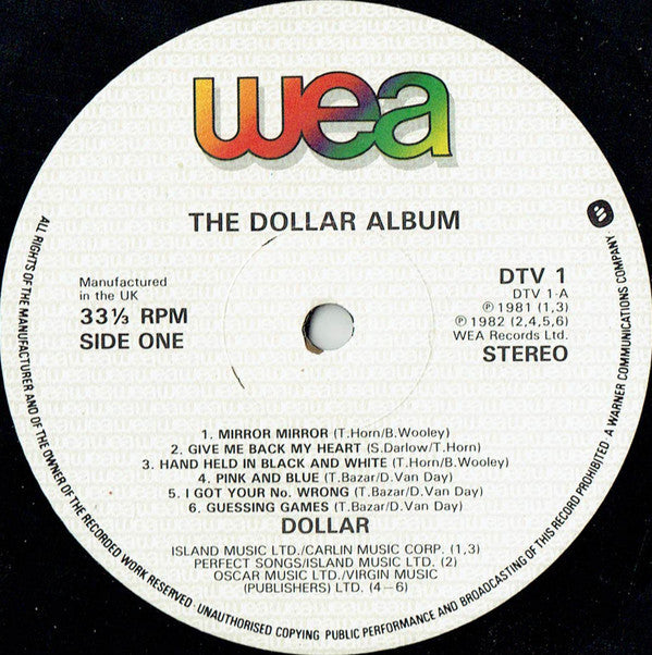 Dollar : The Dollar Album (LP, Album)