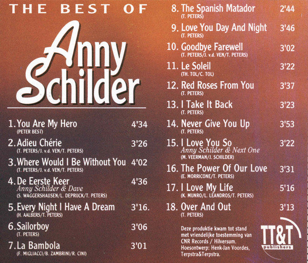 Anny Schilder : The Best Of Anny Schilder (CD, Comp)