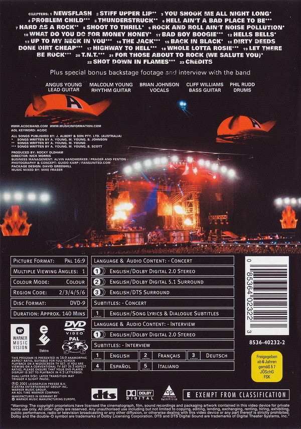 AC/DC : Stiff Upper Lip Live (DVD-V, PAL, Dua)