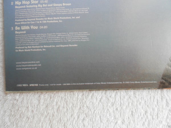 Beyoncé : Dangerously In Love DJ Sampler (12", EP, Promo, DJ )