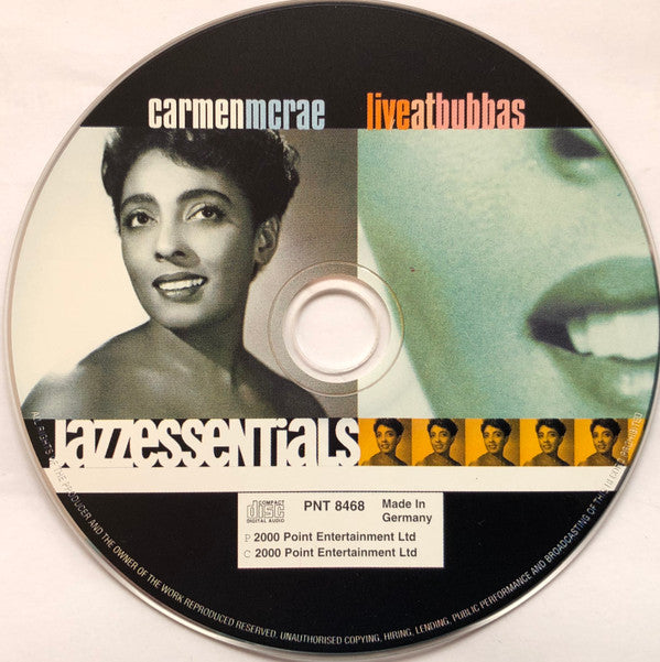 Carmen McRae : Live At Bubba's (CD, Album)