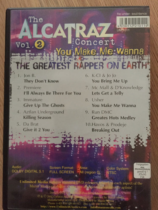Various : The Alcatraz Concert Vol. 2 (DVD + CD)