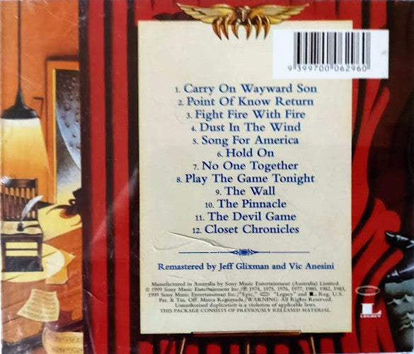 Kansas (2) : The Best Of Kansas (CD, Comp, RE, RM)