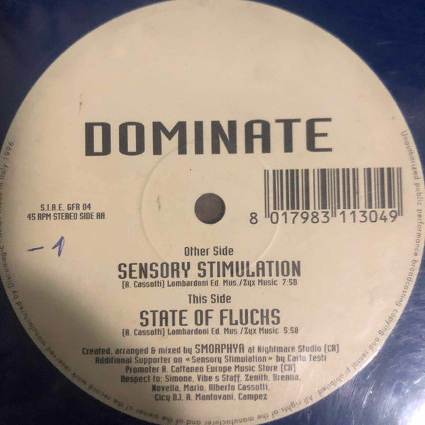Dominate : Dominate (10")