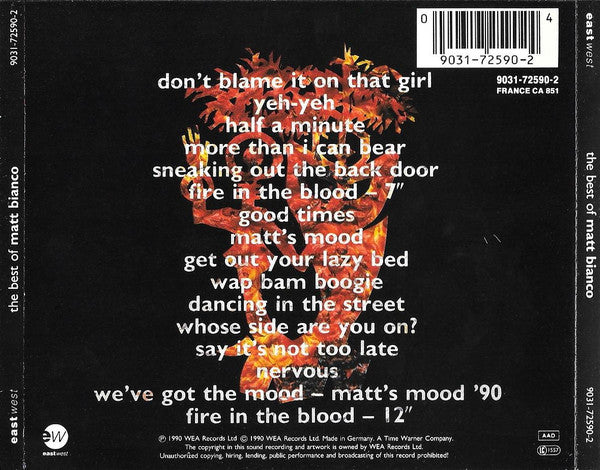 Matt Bianco : The Best Of Matt Bianco (CD, Comp, RE)