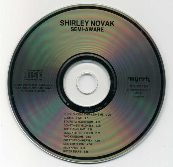 Shirley Novak : Semi-Aware (CD, Album)