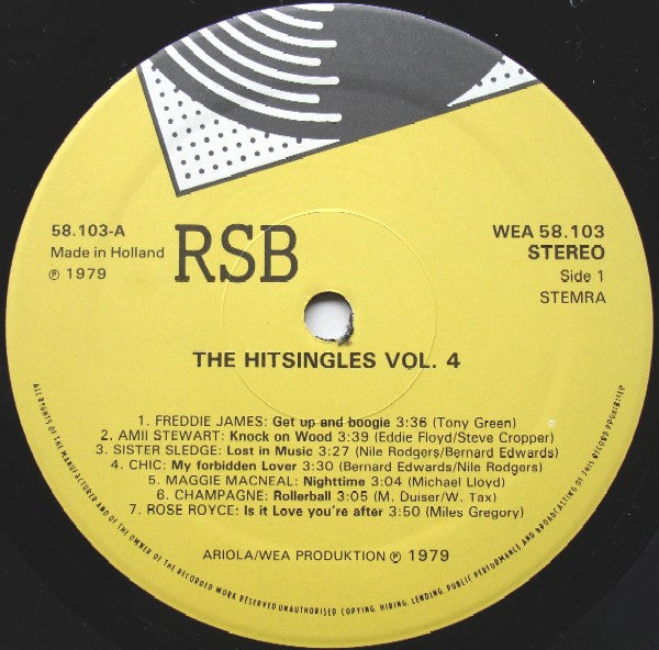 Various : Hit Singles 4 (14 Original Hits) (LP, Comp)