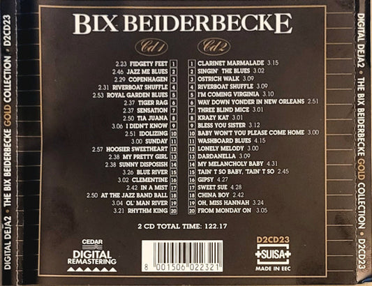 Bix Beiderbecke : The Bix Beiderbecke Gold Collection (2xCD, Comp)